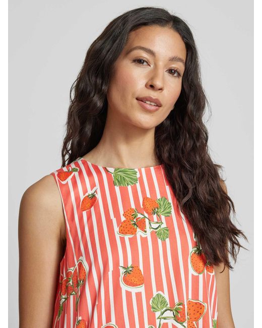 Marc Cain Blouseshirt Met Peplum in het Red