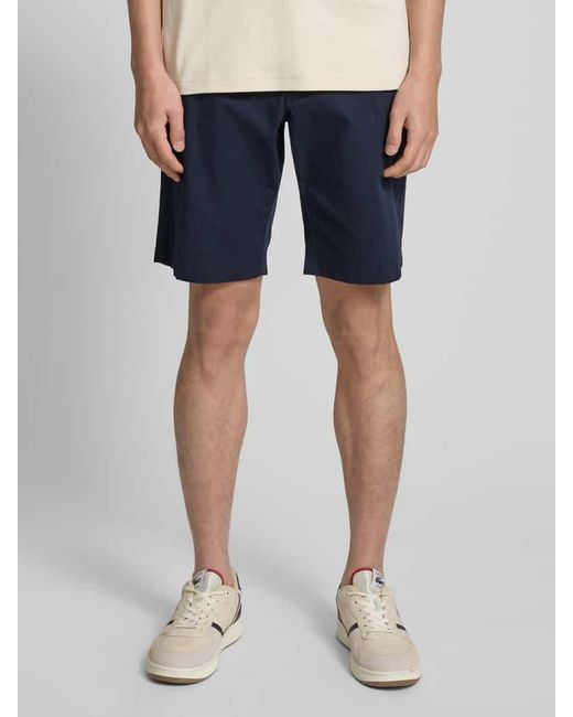 S.oliver Regular Fit Chinoshorts aus Baumwoll-Stretch Modell 'PHOENIX' in Blue für Herren
