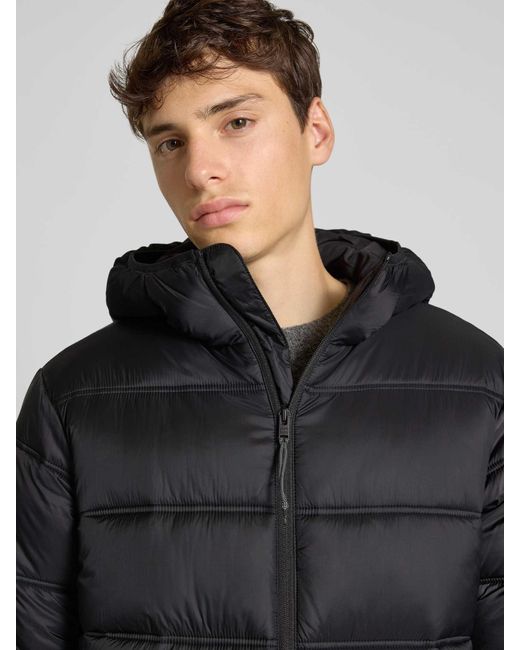 Tommy Hilfiger Gewatteerd Regular Fit Jack Met Capuchon in het Black voor heren