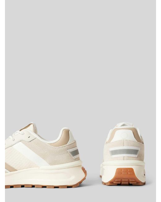 Marc O' Polo Sneakers Met Mesh Inzet Met Honingraatstructuur in het Natural