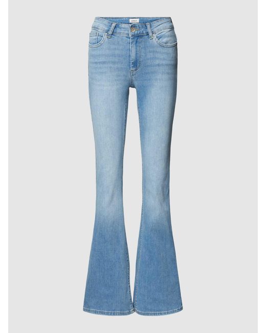 ONLY Flared Fit Jeans mit Label-Patch Modell 'BLUSH LIFE' in Blue für Herren