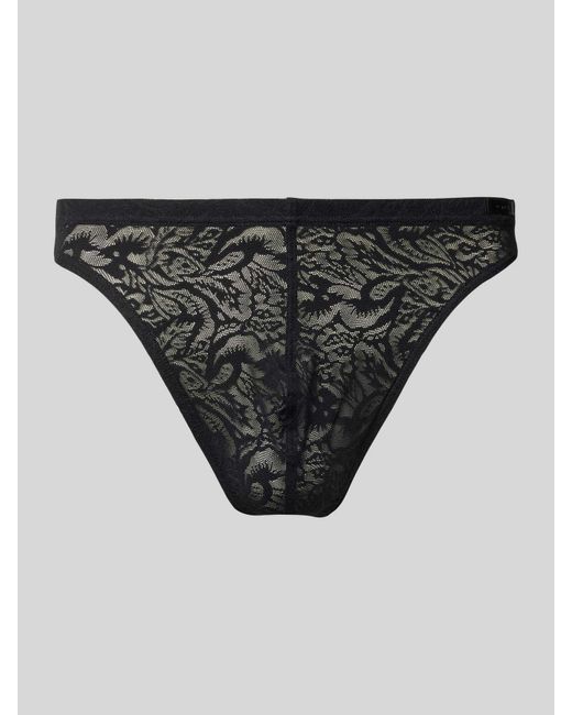 Hom String Met Etskanteffect in het Black voor heren