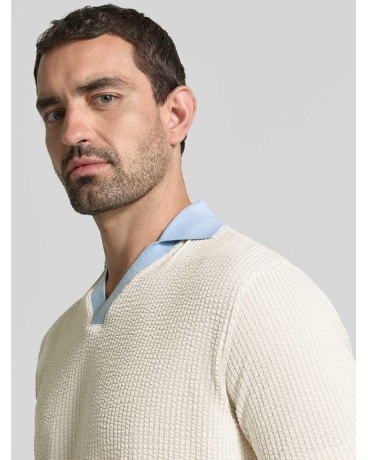 SELECTED Poloshirts in het Natural voor heren
