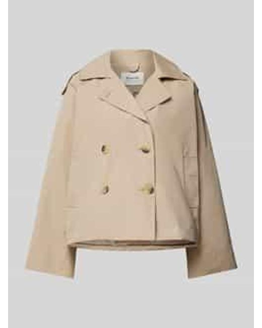 B.Young Trenchcoat Met Reverskraag, Model 'Calea' in het Natural