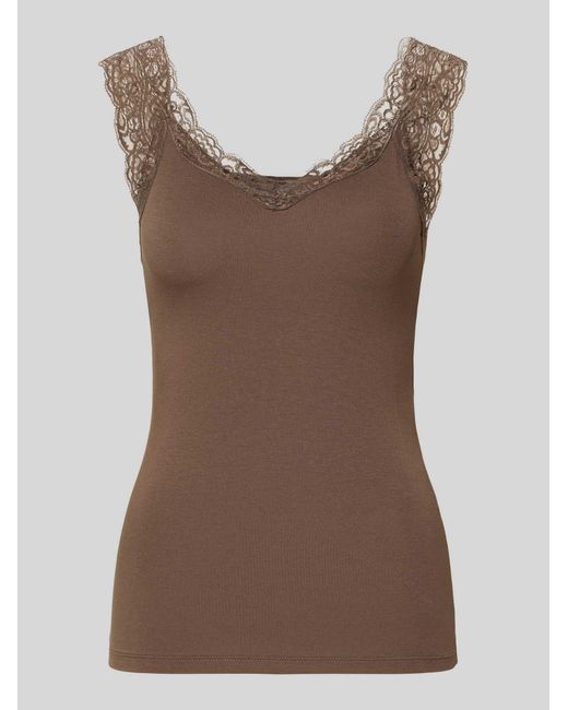Pieces Tanktops in het Brown