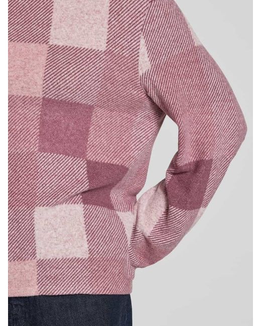 Tom Tailor Pink Regular Fit Langarmshirt aus Viskose-Mix