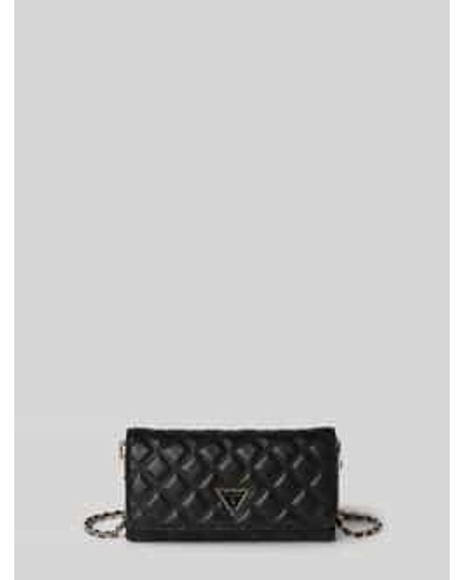 Guess Clutch Met Doorgestikte Naden En Labelapplicatie, Model 'Giully Ii' in het Gray