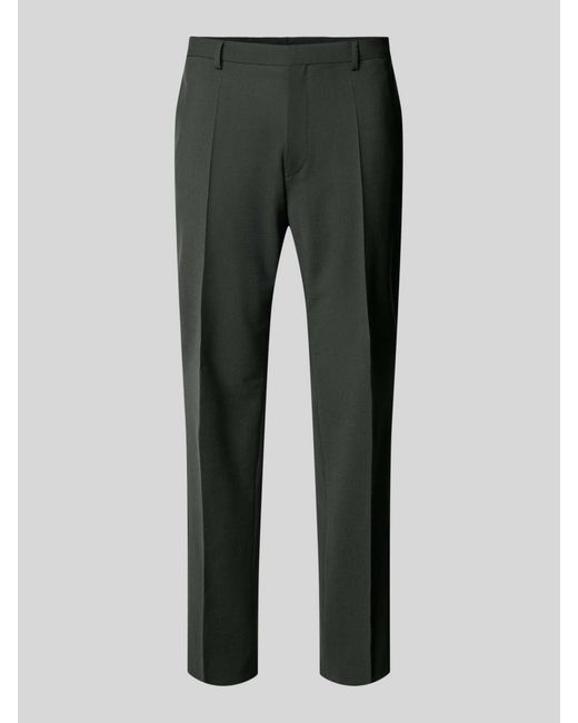 Boss Regular Fit Pantalon Van Scheerwolmix in het Gray voor heren