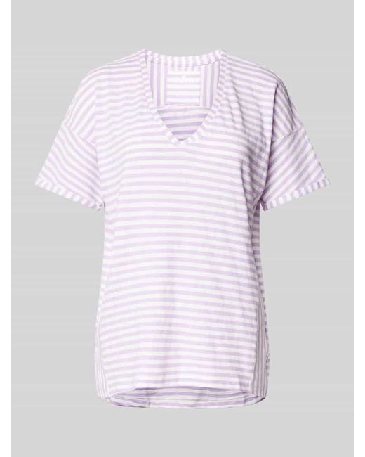 LIEBLINGSSTÜCK Pink T-Shirt mit Streifenmuster Modell 'Darasil'