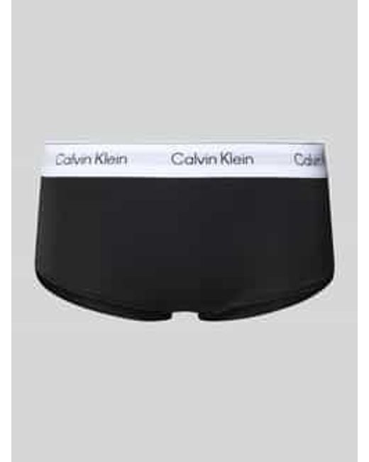 Calvin Klein Slips Met Logostitching, Model 'Boyleg' in het Black
