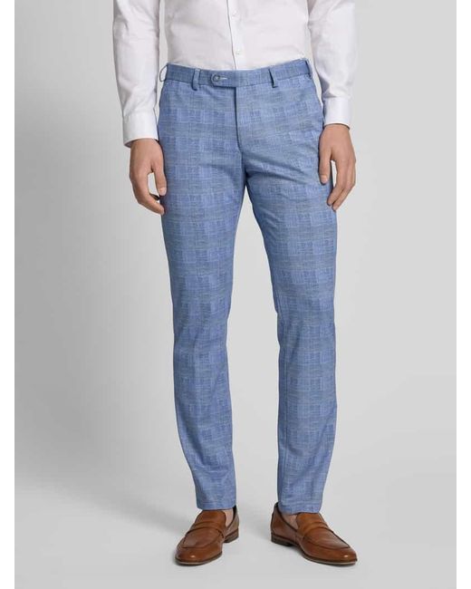 DIGEL Modern Fit Anzughose mit Eingrifftaschen Modell 'Sergio' in Blue für Herren