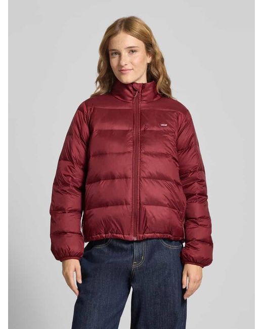 Levi's Red Regular Fit Daunenjacke mit Label-Detail Modell 'POLLY'