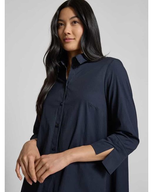 ROBE LÉGÈRE Blue Knielanges Hemdblusenkleid mit 3/4-Arm