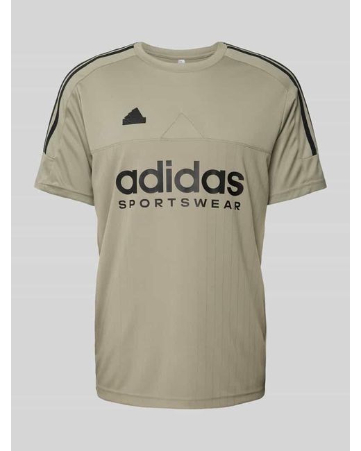 Adidas T-Shirt mit Label-Print in Gray für Herren