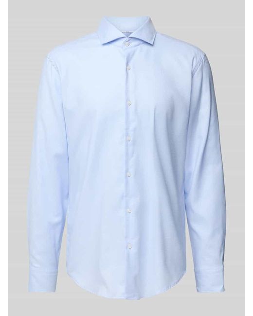 Boss Regular Fit Business-Hemd mit Haifischkragen Modell 'Joe' in Blue für Herren