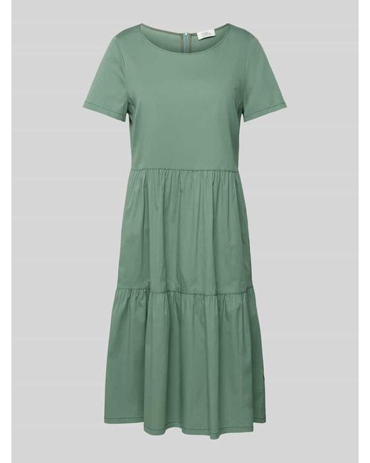 ROBE LÉGÈRE Green Knielanges Kleid im Stufen-Look