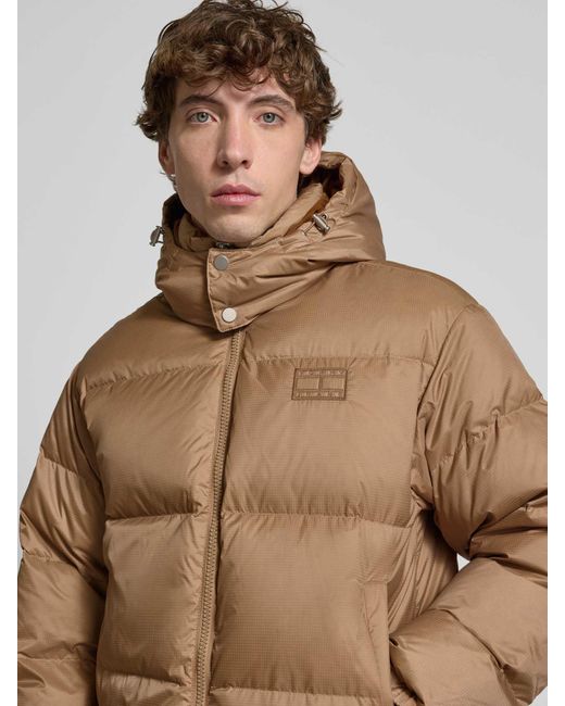 Tommy Hilfiger Regular Fit Gewatteerd Jack Met Vulling Van Dons En Veren, Model 'Alaska' in het Brown voor heren