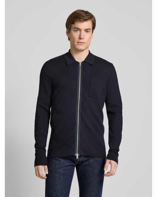 Samsøe & Samsøe Cardigan mit Zweiwege-Reißverschluss Modell 'GUNA' in Blue für Herren