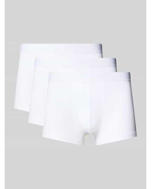 Boss Regular Fit Boxershorts aus Baumwoll-Mix im 3er-Pack in White für Herren