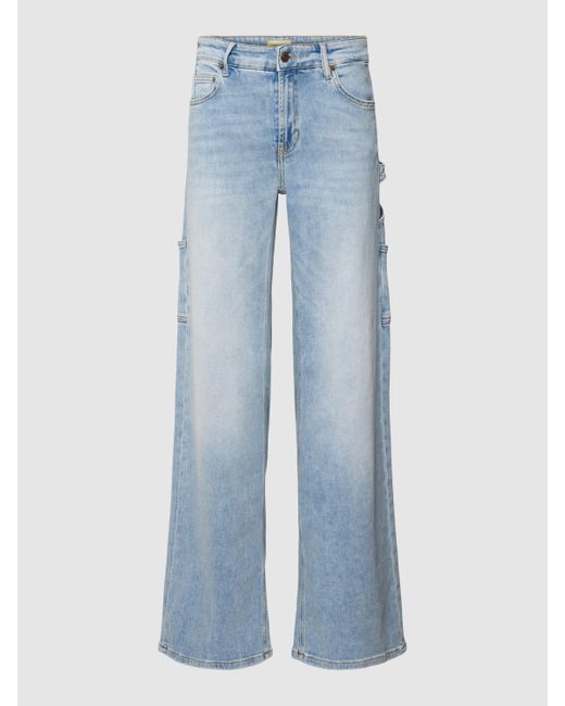 Cambio Blue Jeans mit Label-Patch Modell 'ALIA'