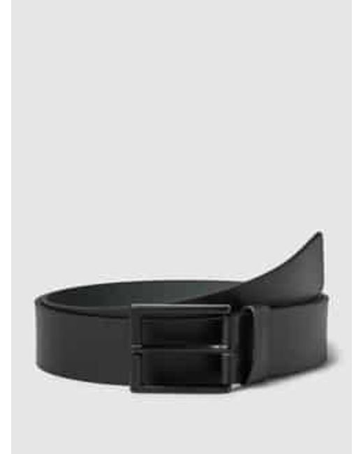 Boss Riem Met Labeldetail, Model 'Timon' in het Gray voor heren