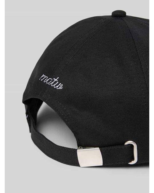 Review X MATW Basecap mit Statement-Stitching in Black für Herren