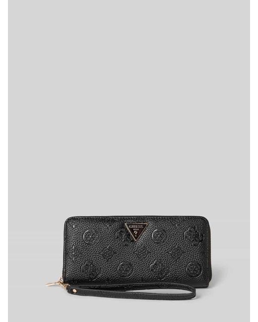 Guess Gray Portemonnaie mit Label-Detail Modell 'CRESIDIA'