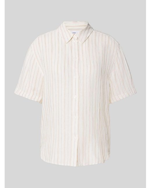 Samsøe & Samsøe Regular Fit Linnen Blouse in het White
