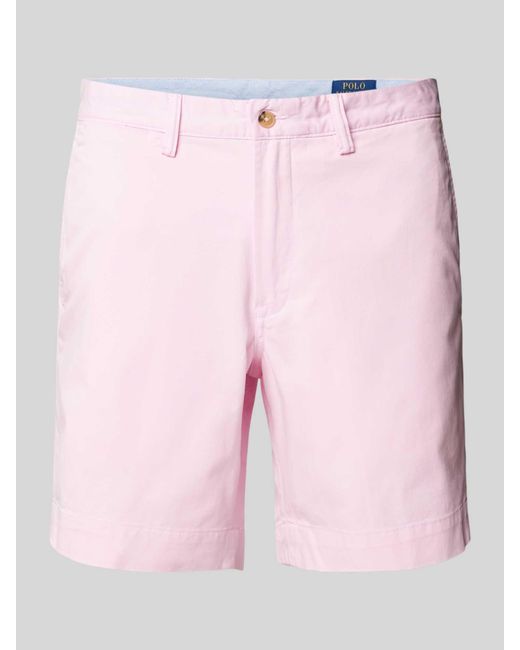 Polo Ralph Lauren Korte Broek Met 5-pocketmodel En Recht Model in het Pink voor heren