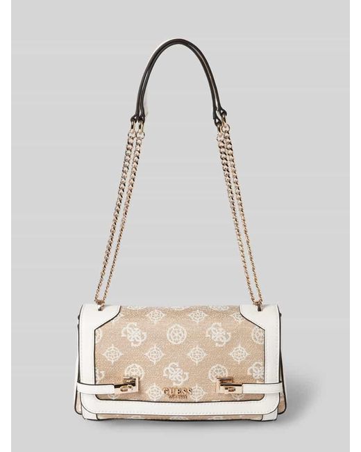 Guess Natural Handtasche mit Logo-Muster Modell 'LORALEE'