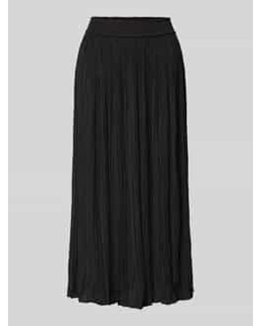 Marc Cain Midirok Met Plissévouwen in het Black