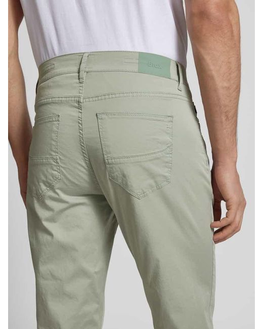Brax Regular Fit Chino im 5-Pocket-Design Modell 'ULTRALIGHT' in Green für Herren