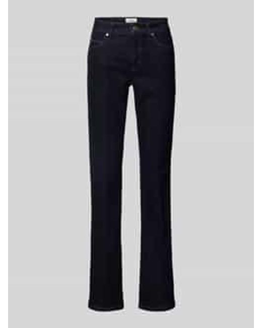 Cambio Bootcut Jeans Met Labeldetails, Model 'Paris Flared' in het Blue