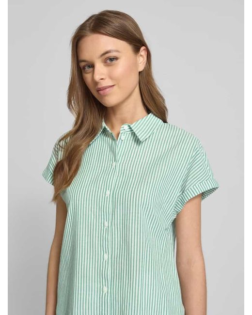Tom Tailor Green Loose Fit Bluse mit Streifenmuster
