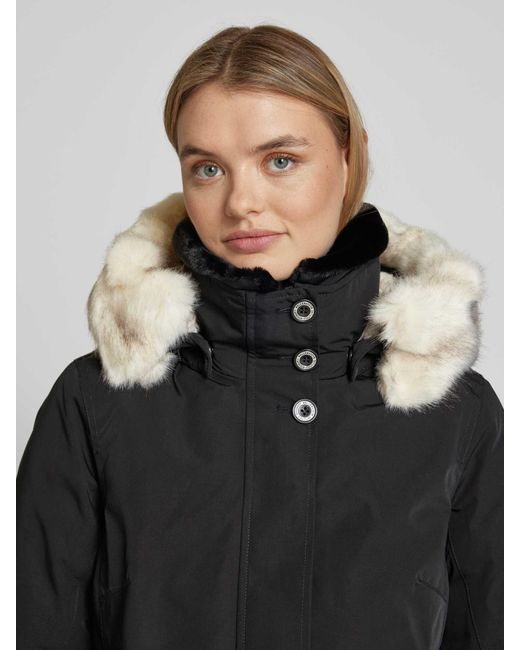 Wellensteyn Parka Met Imitatiebont in het Black