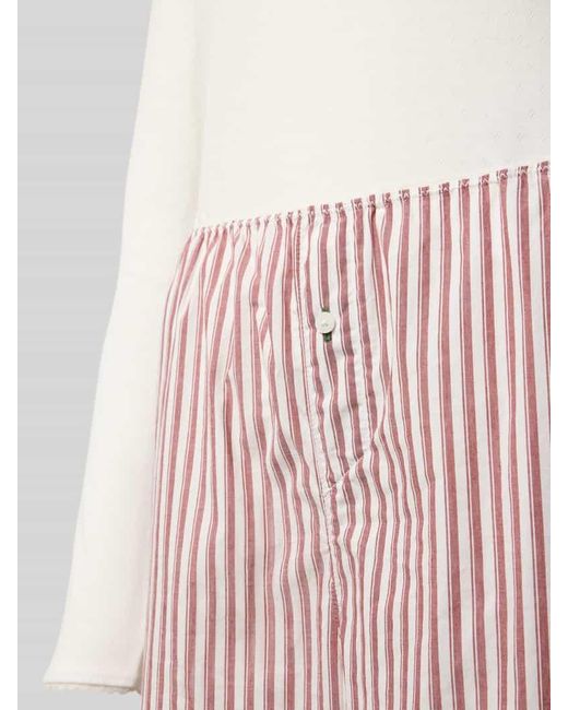 Tommy Hilfiger White Regular Fit Pyjama aus Baumwoll-Mix