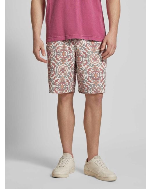 Ellesse Regular Fit Shorts mit Allover-Print Modell 'TAROTO' in Multicolor für Herren