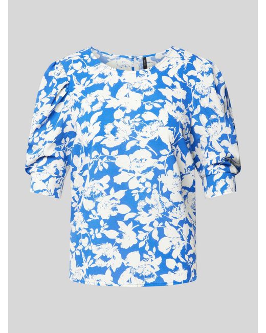 Vero Moda Blue Bluse mit floralem Muster Modell 'FREJ'