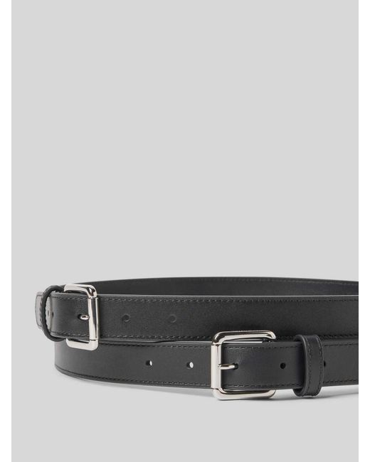 Ralph Lauren Leren Riem Met Doornsluiting in het Gray