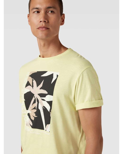 S.oliver T-Shirt aus Baumwolle mit Motiv-Print in Multicolor für Herren