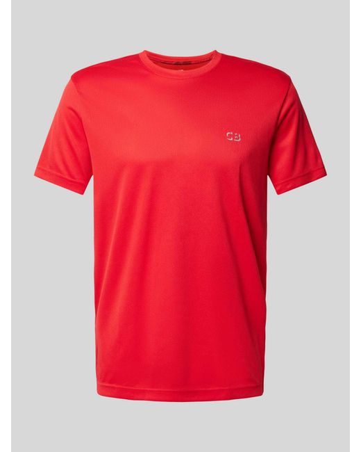 Christian Berg Men T-shirt Met Ronde Hals in het Red voor heren