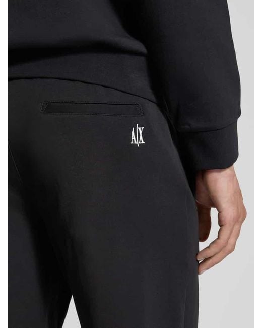 ARMANI EXCHANGE Sweatshorts mit elastischem Bund in Black für Herren