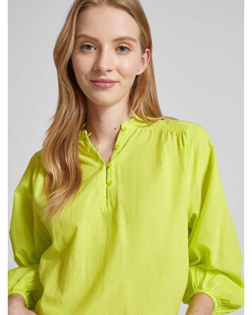 Smith & Soul Yellow Bluse mit Maokragen