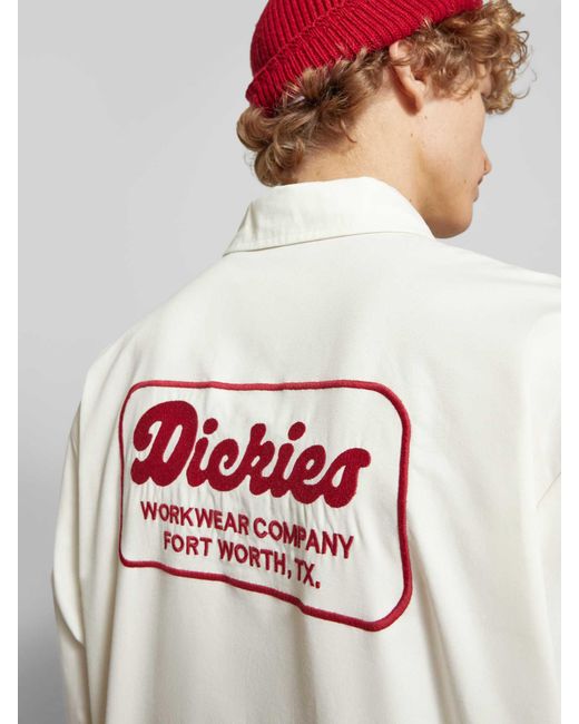 Dickies Regular Fit Vrijetijdsoverhemd Met Borstzakken in het Natural voor heren