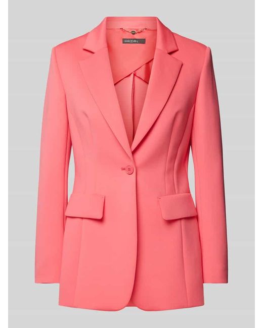 Marc Cain Pink Blazer Mit Reverskragen
