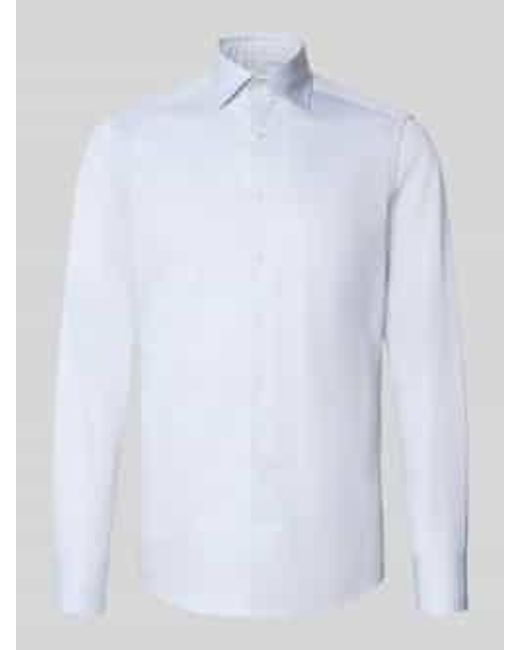 Stenstroms Slim Fit Zakelijk Overhemd Met Kentkraag in het White voor heren