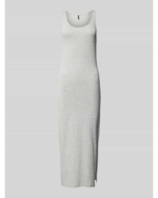 Vero Moda White Maxikleid im unifarbenen Design Modell 'MAXI MY SOFT'