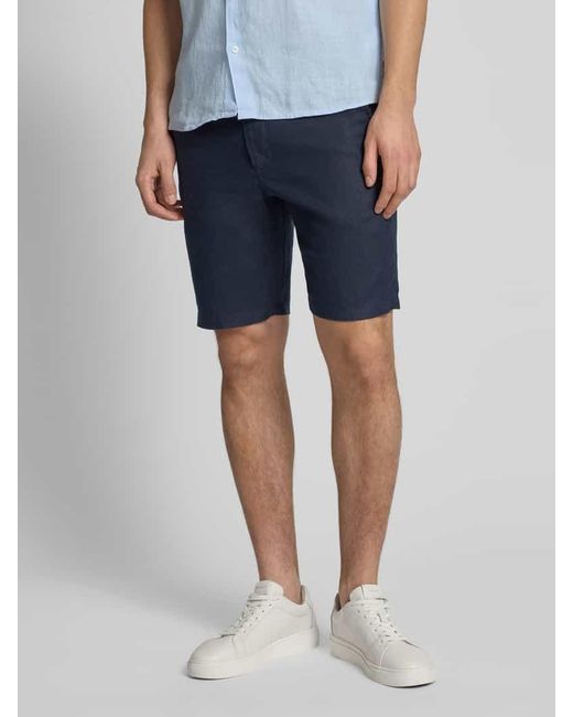 Gant Relaxed Fit Leinenshorts mit Tunnelzug in Blue für Herren