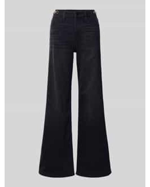S.oliver Wide Leg Bootcut Jeans Van Katoenmix in het Blue