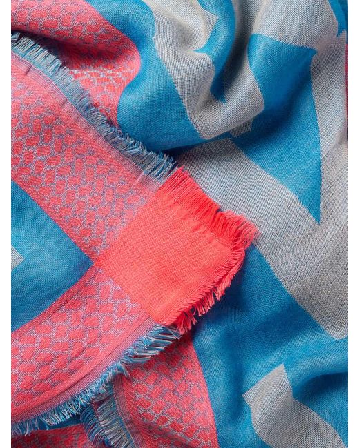 Codello Blue Schal mit Allover-Muster